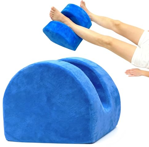 EQNKTHKF Knee Replacement Pillow for Surgery Recovery, Post Op Leg Elevation and Abductor Cushion with Memory Foam, Reduces Pain, Maintains Alignment for Sleeping