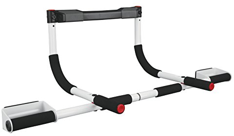 Portable gym that can be used as a doorway pull-up bar. Great for beginners to athletes. Keep fit anytime, anywhere. Soft and extra comfortable foam handle