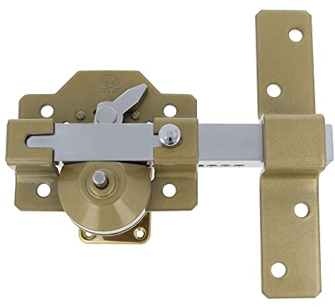 Amig - Serratura da applicare | 88 x 153 mm | Martelé | Cilindro di Sicurezza e Chiusura di Apertura da 50 mm | Resistente all'estrazione, allo strappo e alla rottura | Ideale per porte d'ingresso