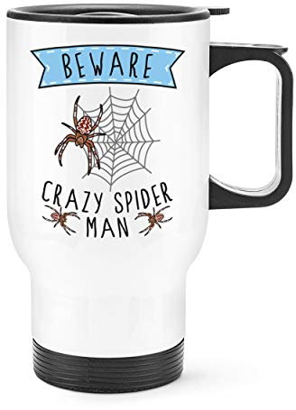 Attention Fou Spider Man Voyage Tasse avec Poignée