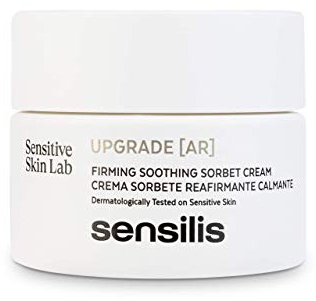 Sensilis - Upgrade Creme, Erfrischende Sorbet-Creme, Anti Falten Creme, Fördern Regeneration, Beruhigt Rötungen, Ginkgo Biloba, Naringenin Chalcon, Empfindliche, Sensible Haut, Ocean Respect - 50 ml