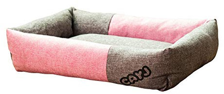 GUOCU Hundebett Hundekorb Hundesofa Tierbett Für Kleine, Mittlere Und Grosse Hunde Waschbar Kuschelkissen Katzensofa Hundehöhle Katzenbett Für Kleine,Rosa,L