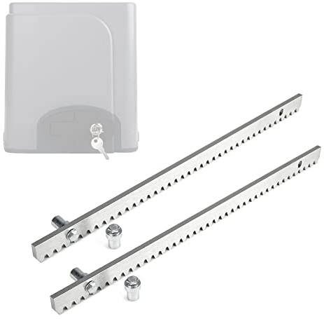 CO-Z Tringle à dents en acier galvanisé pour portail coulissant - Pièce de rechange (barre de distribution pour portail coulissant)