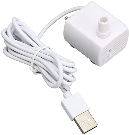 Pompe Fontaine Eau Animaux USB Silencieuse Moteur Sans Balais Mini Submersible Portable pour Chat Chien Maison Bureau
