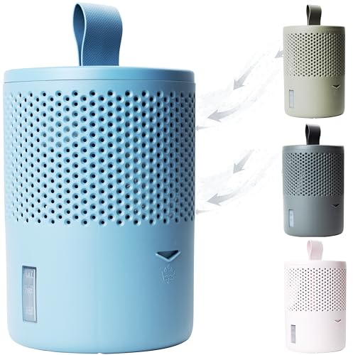 AbsoDry Duo Family - Déshumidificateur d'air anti moisissure non électrique - Absorbeur d'humidité - Pour une meilleure qualité de l'air - Anti humidité maison, salle de bain, chambre - Bleu