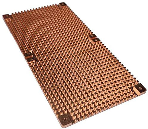 Frefgikty 3060 3080 3090 Fond de panier dissipateur thermique en cuivre pur Carte graphique Radiateur auxiliaire 90 x 180 mm (3 mm)