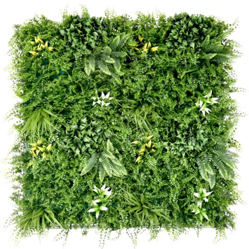 Ark Mat Artificial Plant Flower Living Wall Panels Realistic- Indoor/Outdoor - 1m x 1m - Home, Garden, Office, Cafe, Shop, Salon, Wedding