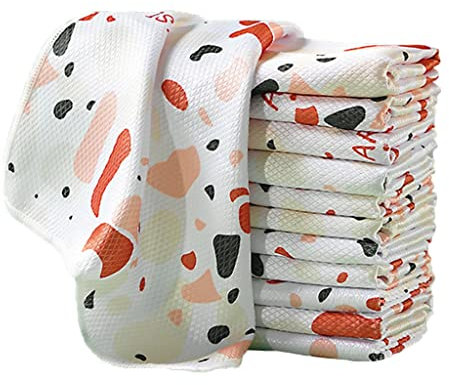 Fish Scale Cleaning Cloths,Multipurpose Microfiber 12-pack Of Fish Scale Cleaning Cloths,Microfiber Absorbent Traceless Cleaning Cloth,For Wiping Dishes,Glass,Cars (Color:A2,Size:30x30cm) ( Color : A2
