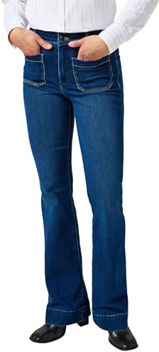 Wrangler Flare Jeans, Indaco Tradizionale, 29W / 30L Donna