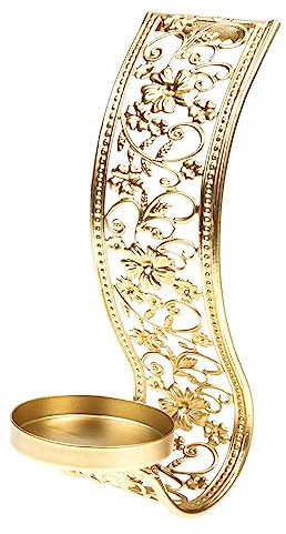 GOOHOCHY Wandkunst-Kerzenständer Wandleuchter Kerzenhalter Wohnkultur Kerzenständer zum Aufhängen an der Wand wandmontierter Kerzensockel An der Wand montiert Wandbehang Regal