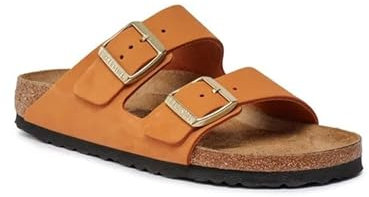 Birkenstock, Arizona, Ciabatta Sandalo, Nubuk, Arancio - 39