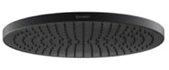 Duravit Kopfbrause 1jet 230 d 230mm, Anschl.-G. G 1/2, schwarz matt