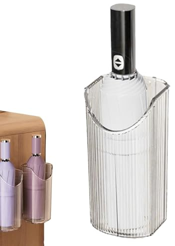 Umbrella Stand for Indoor Use, Umbrella Stand - Transparent Umbrella Holder for Wall Mounting Indoor No Drilling | Simple, Stylish Umbrella Storage Rack, Space Saving Storage