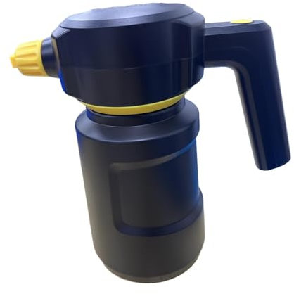 ＡＷＨＡＯ Pulverizador de Espuma para Coche Eléctrico, Pulverizador de Agua de 2L, Botella de Pulverización Eléctrica para Lavado de Coches, RV, Hogar Y Motocic, Amarillo