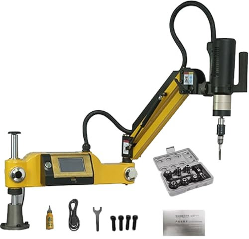 ylpddmm Roscadora M3-M16, roscadora automática con Brazo oscilante de Escritorio Inteligente CNC de Velocidad Variable, Radio de Trabajo de 1000 mm, roscadora eléctrica de 0 a 312 RPM, 220 V