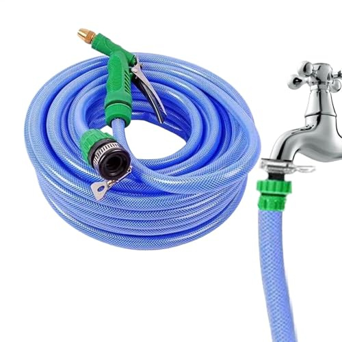 Manguera de jardín flexible, manguera de patio - Tubería de agua para jardín,Suministros de tubos de riego de flores, boquilla de pulverización de patio, lavado de autos para al aire libre, uso de pat