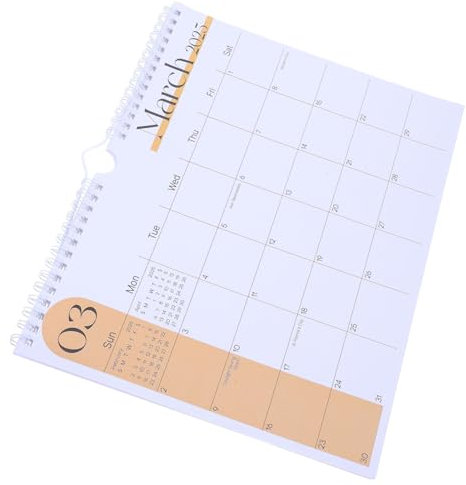 Artibetter Macaron Color Wall Calendar 12 Month Hanging Calendar Organize Your Year