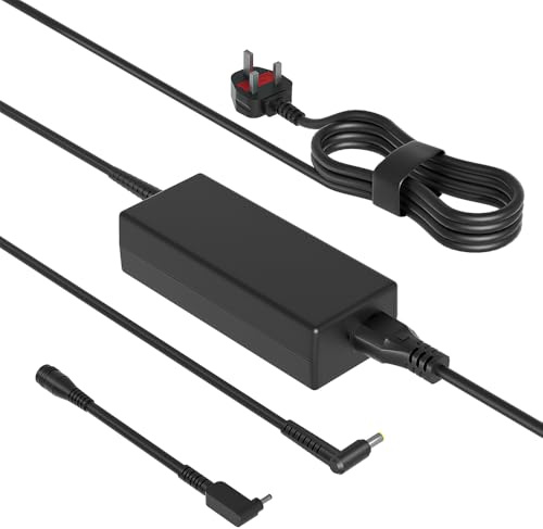 SLRIOYS 65W Chargeur Compatible avec Acer Aspire 3 5 6 1 One Lite ES1 E1 E3 E5 E11 E14 E15 ES15 V7 V5 V3 R7 F17 F15 R14 5230 4220 7100 Travelmate P648 Adaptateur et Aspire C24 C22 C20 AIO Desktop