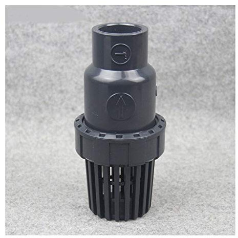 VDOQTLJT UPVC ID 20 25 32 40 50 63mm Filtre à Eau Pompe à Eau Filtre d'entrée et de Sortie d'eau PVC clapet Anti-Retour avec Filtre raccords d'aquarium(Inner Dia.63mm)