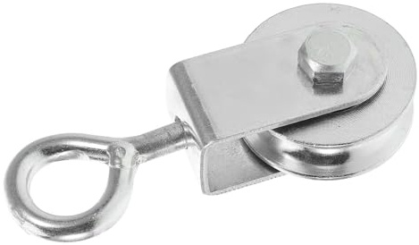 SEWACC Schwere Stahl Umlenkrolle für Flaschenzüge mit 300kg Tragkraft Schwenkbarer Riemenscheibenblock für Baustellen und Materialhandling