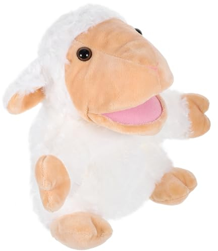 TOYANDONA Lustige Schaf Handpuppe Plüschspielzeug Cartoon Tier Handspielzeug Interaktive Erzählpuppe Eltern Junge Mädchen Rollenspiel