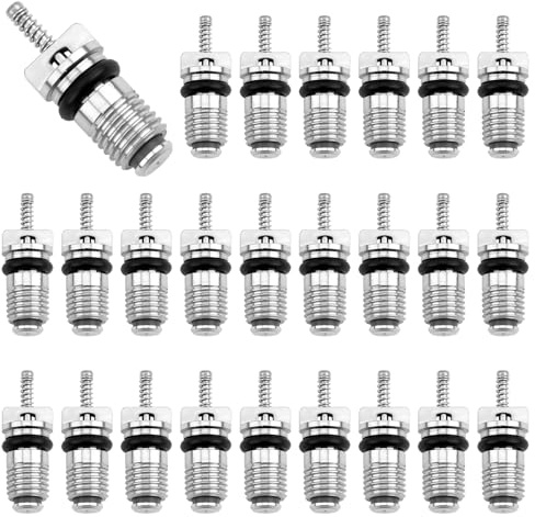 25 pezzi di ricambio per valvola Schrader MT0059 59347 15-75234, JRA stile ad alto flusso A/C valvola Schrader per sistemi 134A e R12