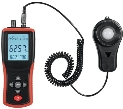 luxmetro digitale, TL-603 Luxmetro digitale professionale da 400000 Luxmetro portatile ad alta precisione Lux/FC Misuratore Luxmetro Illuminometro Fotometro per Case Agricoltura Magazzini