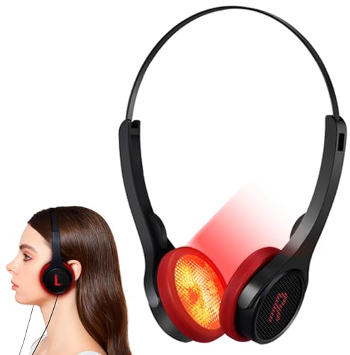 Pursio Ear Red Light Therapy, 650nm/850nm/940nm Infrared Deep Penetration, Wearable USB Powered, for General Wellness
