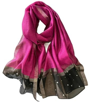Gyios Halsduk dammode solid silke och linne halsduk, sommarsjal, bandana, Foulard Hijab-jp062-08