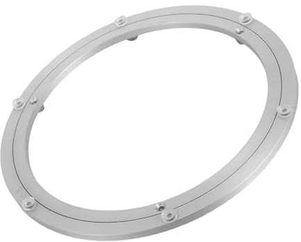 Garneck Drehtellerlager aus Aluminiumlegierung mit Schwerlast Kugellager Runde Drehbare Servierplatte für Esstisch Verhindert Öl und Staubeintritt Leiser Betrieb