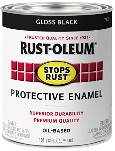 Rust-Oleum Stops Rust Brush On Protective Enamel Paint, Gloss Black