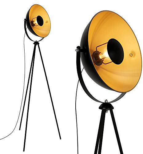 Briloner Leuchten Piantana Retro, Vintage, Lampada da Terra, max. 60 W Montaggio E27, Ø 34,5 x 58 x 148 cm