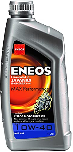 ENEOS Motorrad Öl 10W40 “Max Performance” 1L - 4 Takt Motoröl - Synthetisches Motorenöl für Japanische Motorräder - Umfassender Motorschutz - Weniger Kraftstoffverbrauch