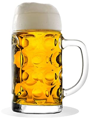 Stölzle Lausitz ISAR Jarra medidora de 0,5 l, jarra de cerveza I 2 unidades