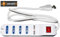 MULTIPRESA 4 Prese UNIVERSALI ITA 10/16 A - Spina 16 A con Interruttore con 2 Prese USB