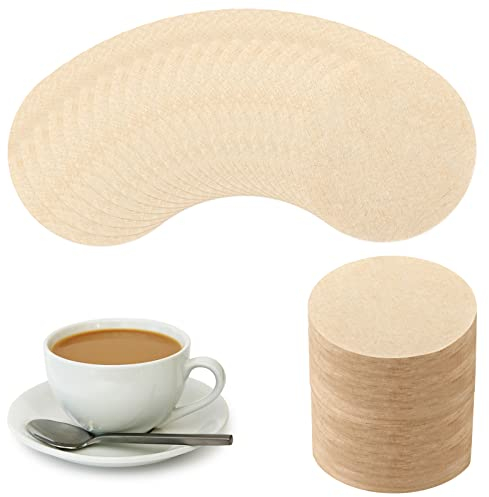 yeestone Filter Papers for Aeropress, 300 Pcs Coffee Filter Papers, Coffee Filters for Aeropress and Espresso Makers(64mm) (Brown)