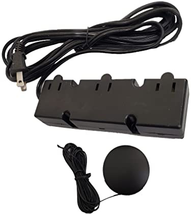 Ironsmith Lighting Products 3 Level Touch Dimmer with 3 Plug in Receptacles for 50W to 200W Max, 120V Input, Touch Dimmer Switch for Light Fixture, Dimming Lamp Support, Touchpad Included - Black