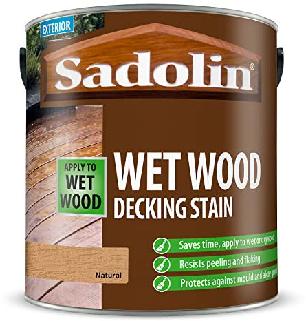 Sadolin Wet Wood Decking Stain 2.5 litre Colour - Natural
