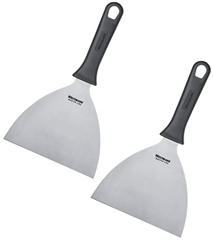 Westmark 2 Grattoir - Master Line, 13 x 15 cm, Droit, Rigide, Noir/Argent, Länge : 26 cm