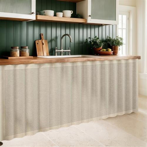 LIVEINU Selbstklebend Schrankvorhänge für Küche, Beige 4, 140x80cm | Kleiderschrank, Badezimmer, Privatsphäre Gardine, Staubdichter Vorhang für Regale, hängende Tür, Japanische Noren