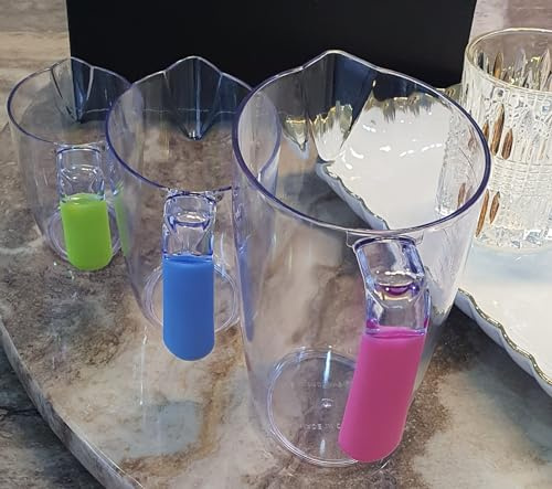 3pc Transparent Drastic Measuring Cup Set, Measuring Cup Stackable Clear Heat-Resistant Cup Easy to Read Measurements Water Measuring Cups for Home Kitchen Cooking (1 Set of 3 pcs Cup)