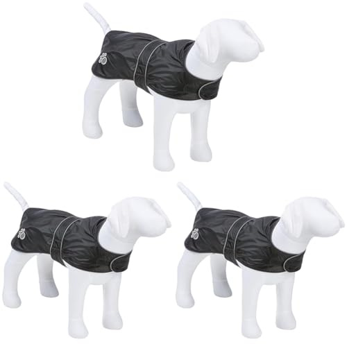 Trixie 30515 Mantel Orléans, M: 45 cm, schwarz (Packung mit 3)