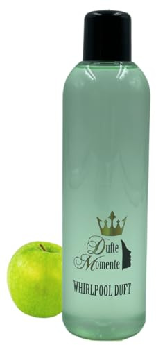 Dufte Momente | Whirlpool Duft 260ml | Apfel | mit naturreinen und natürlichen ätherischen Ölen | kein Schaum | vegan und ohne Tierversuche