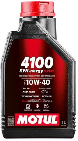 MOTUL Motoröl 4100 10W-40 HC Synthese Öl (Hydro-Cracked) Motorenöl 1 L