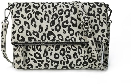 Gladdon Umhängetasche damen,Schultertasche mit Reißverschluss, Crossbody Tasche, Leder Handtasche Klein, Daypack……