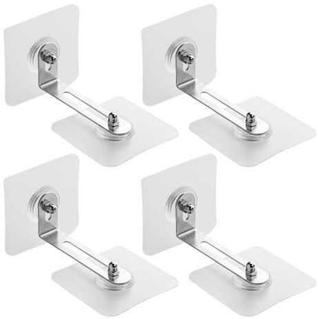 Möbelbefestigungen für die Wand,Anti-Fall-Möbelhalterung,Anti-Fall-transparente Möbelbefestigungen | 4X Anti-Kipp-Halterung ohne Bohren, Mehrzweck-Möbelbefestigungen für Schränke, Bücherregale