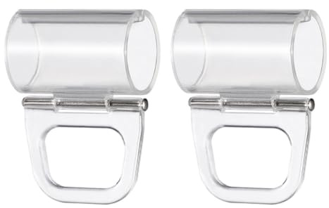 PRETYZOOM 2pcs Roller Shades Pull Down Clips Clear Reusable Lifting Clamps Cordless Roller Blinds Pulls Transparent Blind Handle Grips