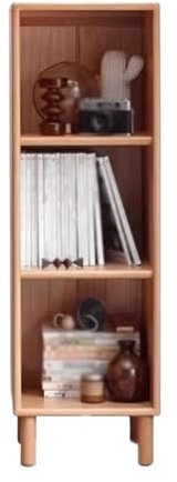 GLigeT Bücherregal Bodenstehendes Bücherregal mit 3 Zellen, mit Füßen aus Holz, Organizer-Regal, for Büro, Bücher, Zubehör, Aufbewahrung, Präsentationsständer Bücherturm
