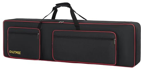 OUUTMEE Keyboard-Tasche für 88 Noten, für E-Klaviere, 600D Oxford-Stoff mit 10 mm