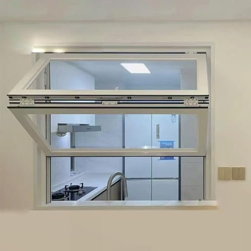 Ventanas con marco de aluminio, ventanas de servicio con persianas enrollables, ventanas corredizas plegables, ventanas de aluminio para casas móviles, ventanas de guillotina doble con flores(White,20